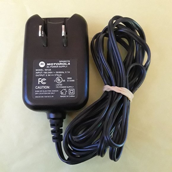 Motorola Cell Phones & Accessories Genuine Motorola Spn537b Ac Power Supply Output 59v 375ma